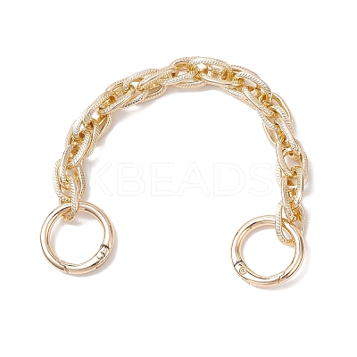 2Pcs 2 Sizes Aluminium Textured Rope Chain Bag Extension Chains FIND-JF00162-1
