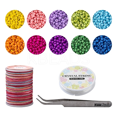 DIY Seed Beaded Bracelet Making Kit DIY-YW0005-67-1