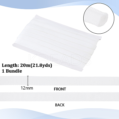 Solid-colored Hollow Out Polycotton Ribbons OCOR-WH0101-234B-1