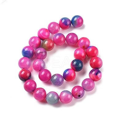 Natural Multi-Color Agate Beads Strands G-A261-B01-14mm-1