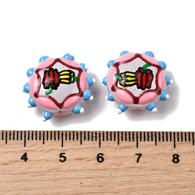 Baking Paint Glass Enamel Beads LAMP-K039-34G-1
