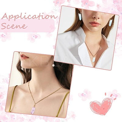 24Pcs 8 Styles Electroplated Natural Quartz Crystal Pendants PALLOY-YW00122-1