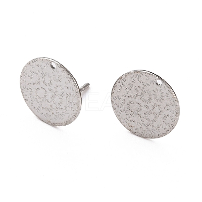 Non-Tarnish 304 Stainless Steel Stud Earring Findings STAS-H124-18P-1