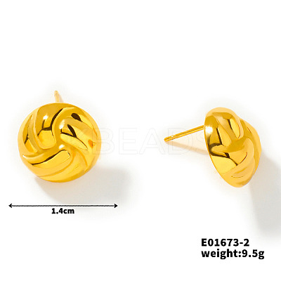 Fashionable Stainless Steel Stud Earrings LS-UO2666-1-1