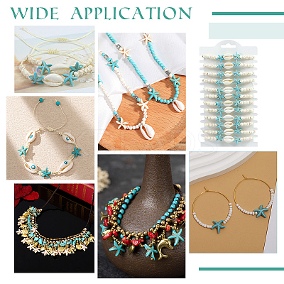 4 strands 2 colors Synthetic Turquoise Beads Strands TURQ-AR0001-44-1