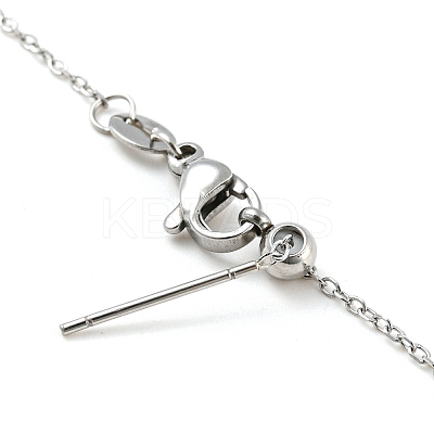 Non-Tarnish 304 Stainless Steel Add a Bead Adjustable Cable Chains Bracelets for Women BJEW-M307-01C-P-1