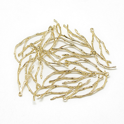 Brass Pendants KK-T032-108G-1