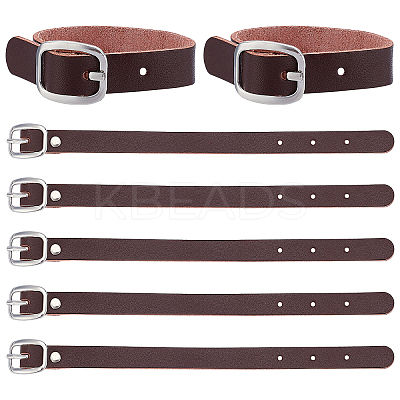 Cowhide Leather Watch Band Strap AJEW-WH0258-251B-1