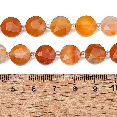 Natural Banded Agate Beads Strands G-C116-A193-01-1