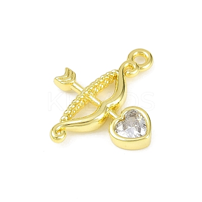 Brass Pave Clear Cubic Zirconia Pendants LS-KK-L238-11G-1