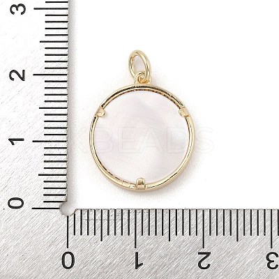 Mother's Day Brass Micro Pave Cubic Zirconia Pendants X-KK-A207-06G-1