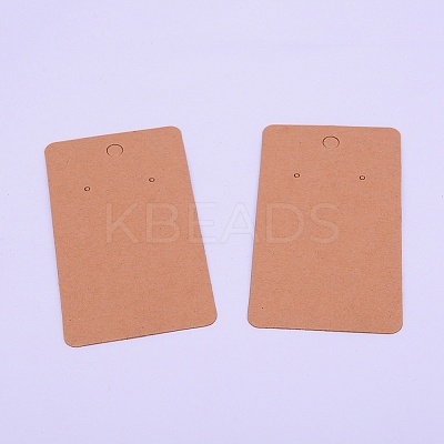 kraft Paper Earring Card Holder for Earring Display LS-DIY-WH0167-83A-1