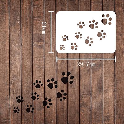 Large Plastic Reusable Drawing Painting Stencils Templates DIY-WH0202-038-1