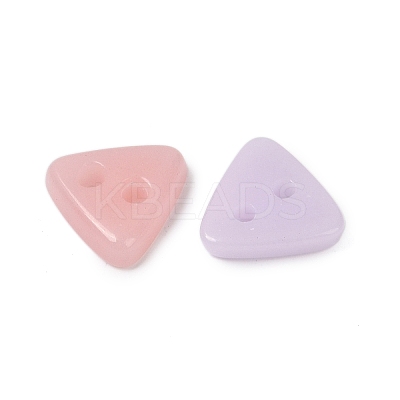 2-Hole Glass Buttons PORC-R010-13-1