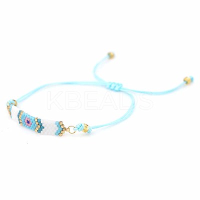 Glass Seed Braided Bead Bracelet LS-BJEW-A121-52-1