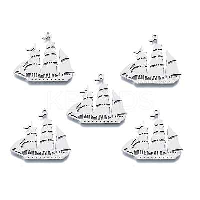 Non-Tarnish 201 Stainless Steel Pendant X-STAS-B027-17P-1