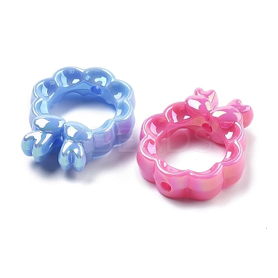 UV Plating Acrylic Beads OACR-M022-07-1