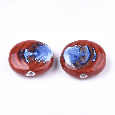 Handmade Porcelain Beads X-PORC-S498-45H-1
