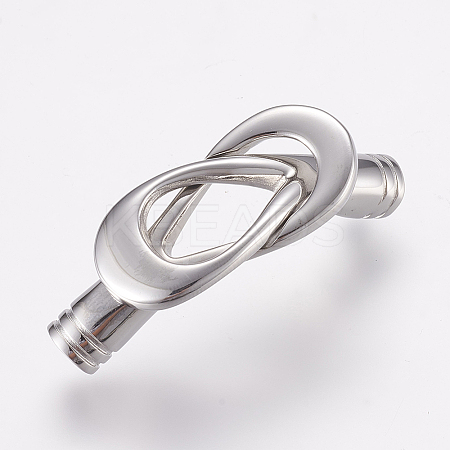 Tarnish Resistant 304 Stainless Steel Magnetic Clasps with Glue-in Ends LS-STAS-L189-14P-1