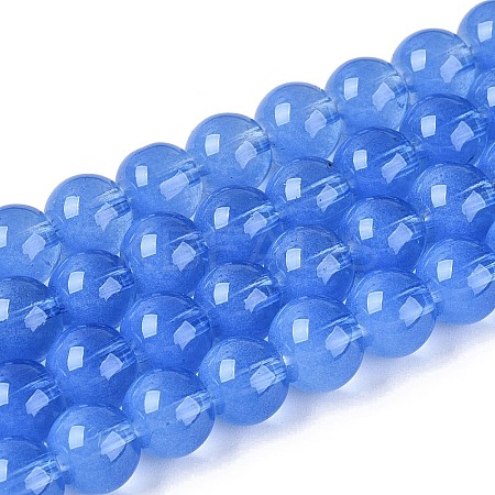 Transparent Glass Imitation Cat Eye Beads Strands GLAA-Q110-01B-04-1
