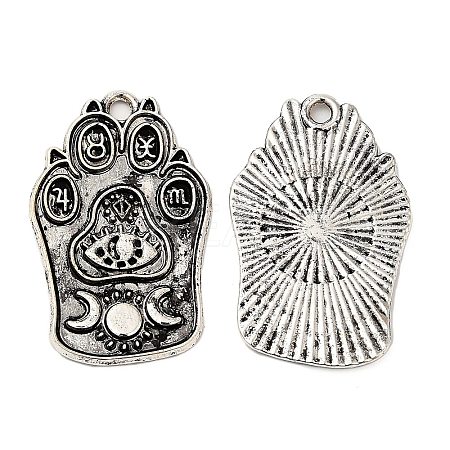 Tibetan Style Alloy Pendants FIND-C037-01D-AS-1