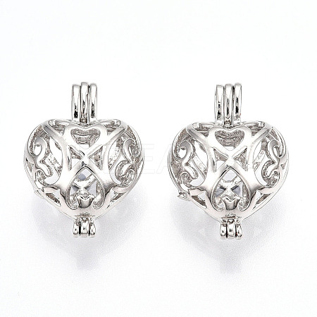 Brass Locket Pendants PALLOY-S094-43P-01-1