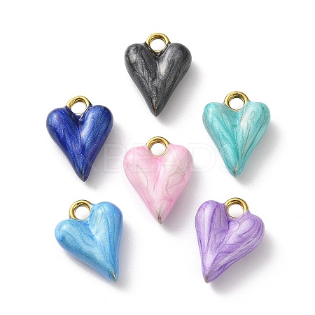 304 Stainless Steel Enamel Pendants FIND-Z102-05G-1