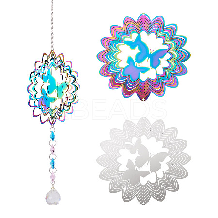 2Pcs 2 Colors 201 Stainless Steel Connector Charms/Links STAS-TA0005-69-1