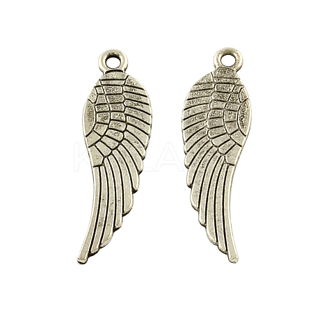 Tibetan Style Alloy Wing Pendants LS-TIBEP-Q043-324-RS-1