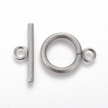 Tarnish Resistant 304 Stainless Steel Toggle Clasps LS-X-STAS-P248-03P-1