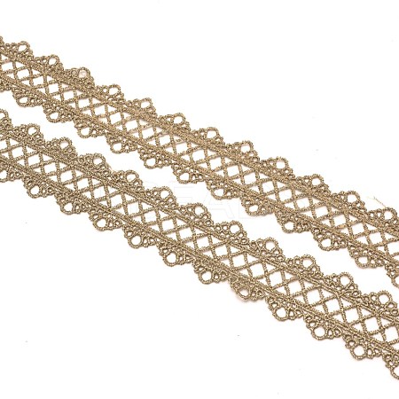 Gold Metallic Double Border Lace Trim OCOR-WH0064-80-1
