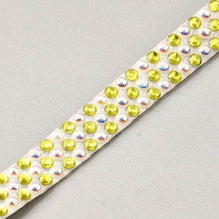 Resin Self Adhesive Sewing Trim Rhinestone Tape DIY-TAC0023-50E-1