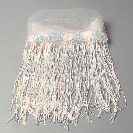 1 Yard Polyester Tassel Ribbon OCOR-WH0080-90A-1