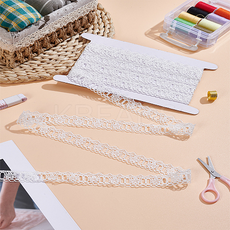 5 Yards Polyester Lace Trims OCOR-LP0002-91A-1
