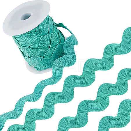 9 Yards Polyester Wavy Fringe Trim Ribbon OCOR-XCP0002-94D-1
