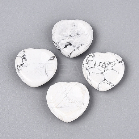 Natural Howlite Worry Stones G-A213-09A-1