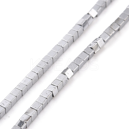 Electroplated Non-magnetic Synthetic Hematite Beads Strands G-G862-03F-1