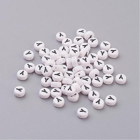 Acrylic Beads PL37C9070-Y-1