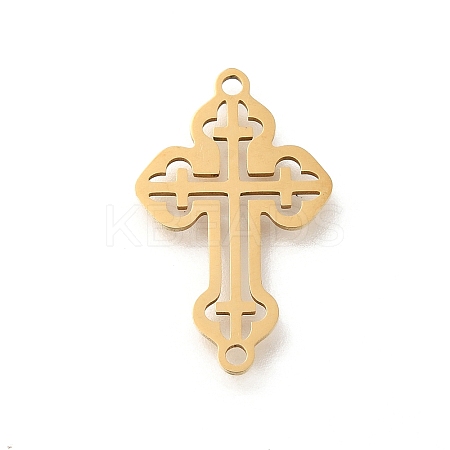 201 Stainless Steel Laser Cut Connector Charms STAS-R132-13G-1
