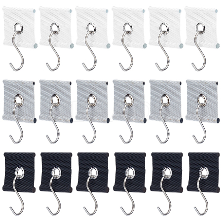 18Pcs 3 Colors Cloth RV Awning Rail Piping Eyelets AJEW-BC0009-46-1