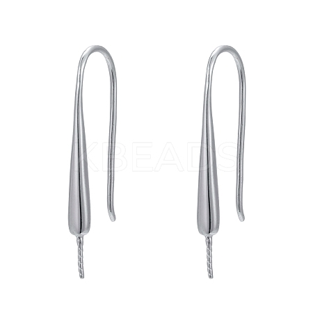 925 Sterling Silver Earring Hooks X-STER-P035-05P-1