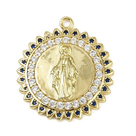 Brass Micro Pave Cubic Zirconia Pendants LS-KK-M322-37G-1