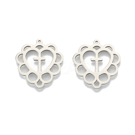 Non-Tarnish 201 Stainless Steel Pendants STAS-N098-102P-1