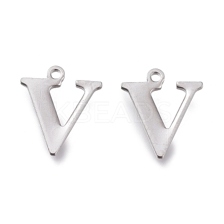 Tarnish Resistant 304 Stainless Steel Charms STAS-H112-V-P-1