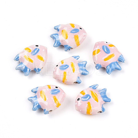 Handmade Porcelain Beads PORC-N009-08D-1