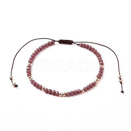 Adjustable Nylon Cord Braided Bead Bracelets BJEW-JB05733-01-1
