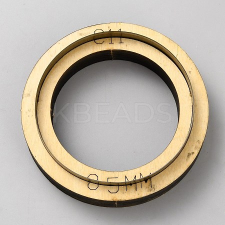 Wooden & Carbon Steel Leather Die Cutting Mold DIY-WH0622-221B-1