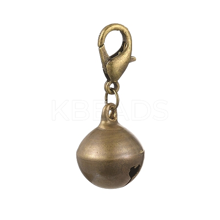 Brass Bell Pendant Decorations HJEW-JM02456-1