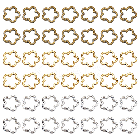 90Pcs 3 Colors Tibetan Style Alloy Bead Frames FIND-SC0011-51-1