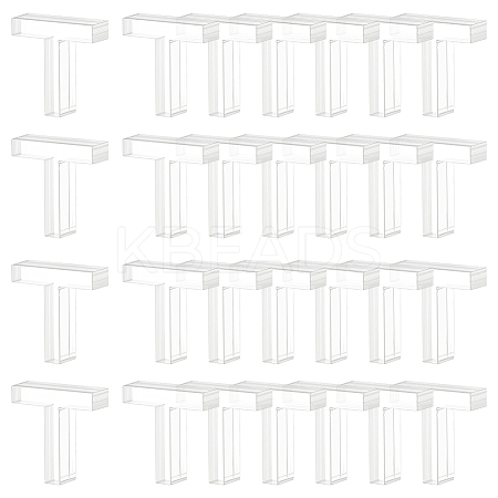 24Pcs Acrylic Craft Honeycomb Dowel Pins FIND-BC0013-60C-1